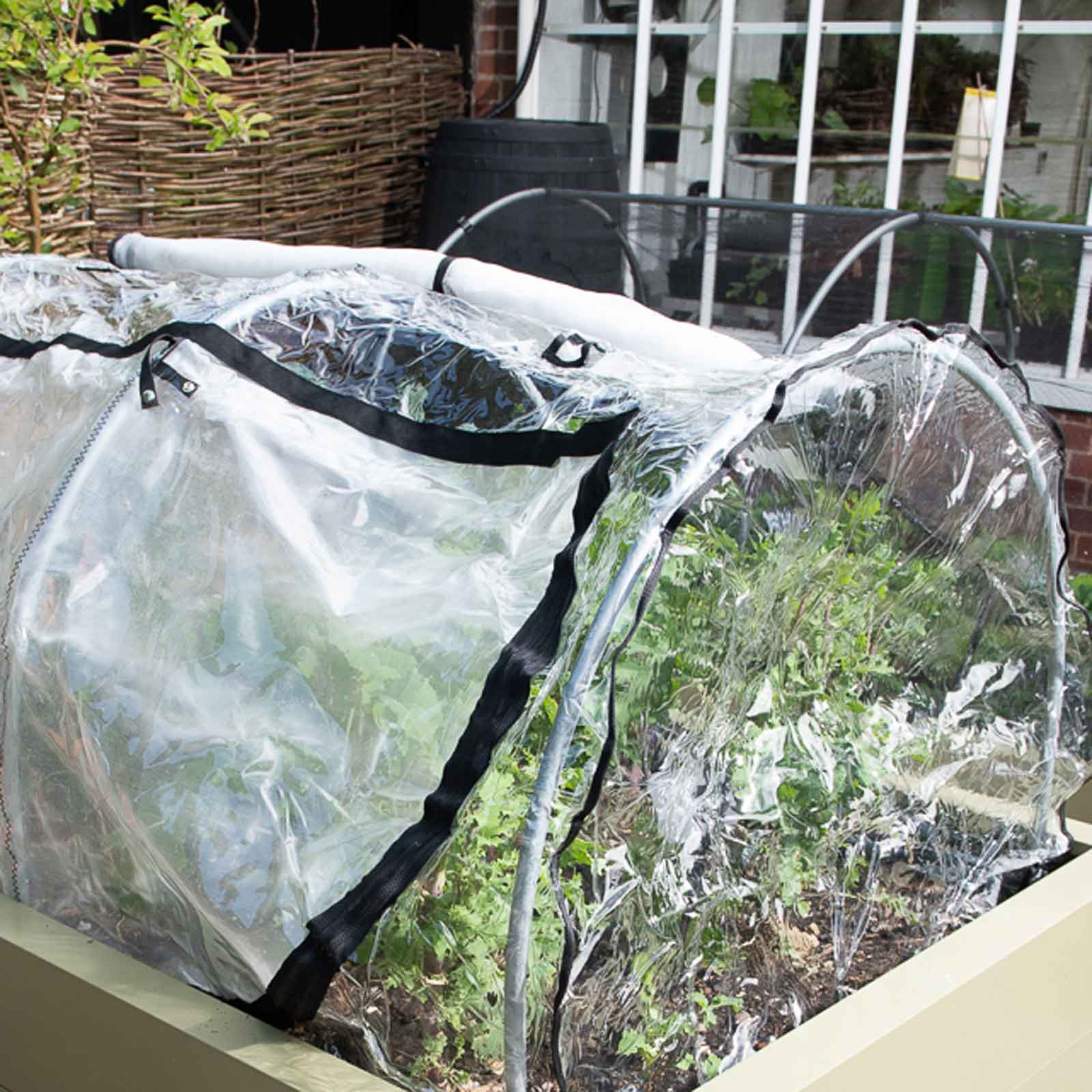 Hoops & PVC Cover for Standard Metal Raised Beds Harrod Horticultural