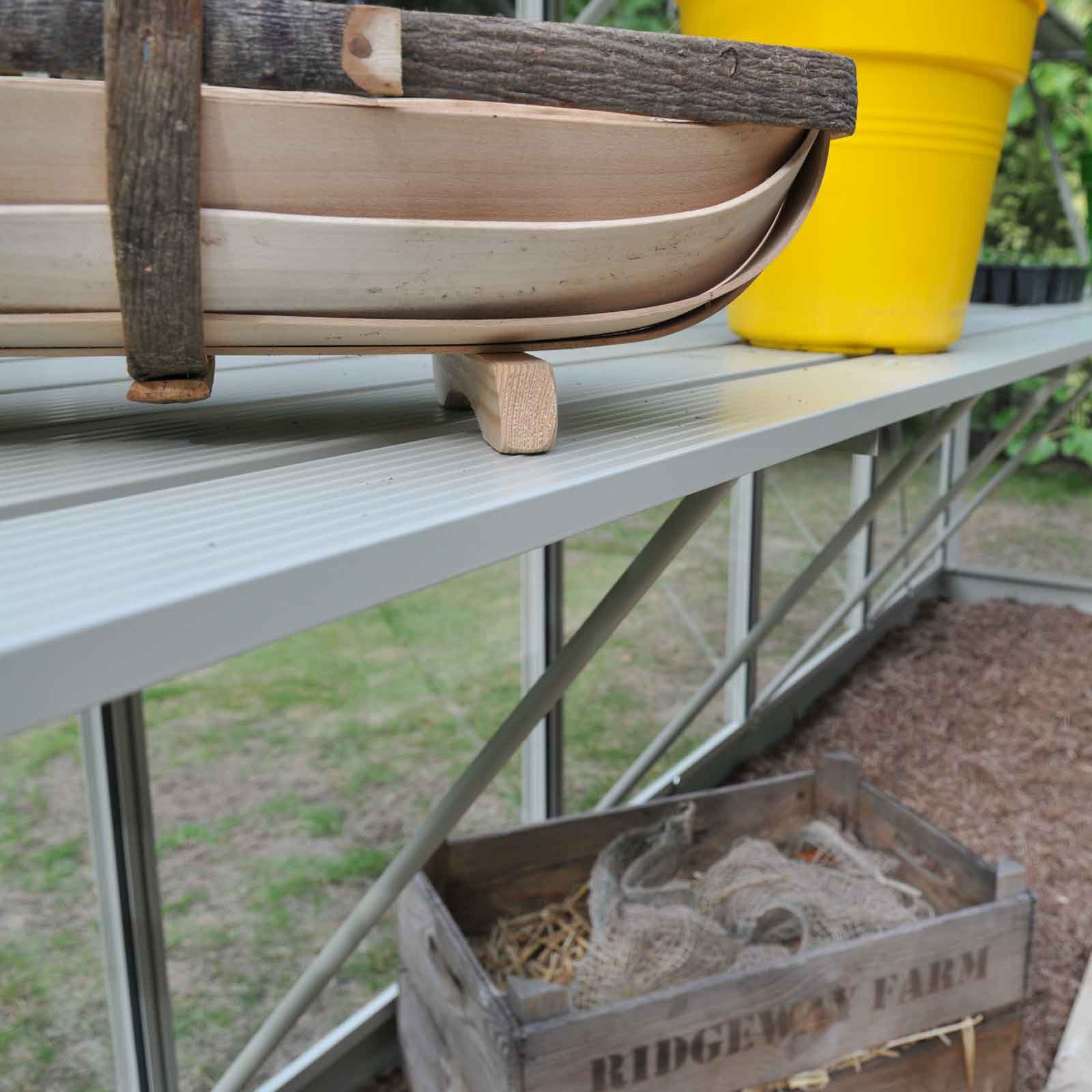 Integral Greenhouse Staging Antique Ivory Harrod Horticultural