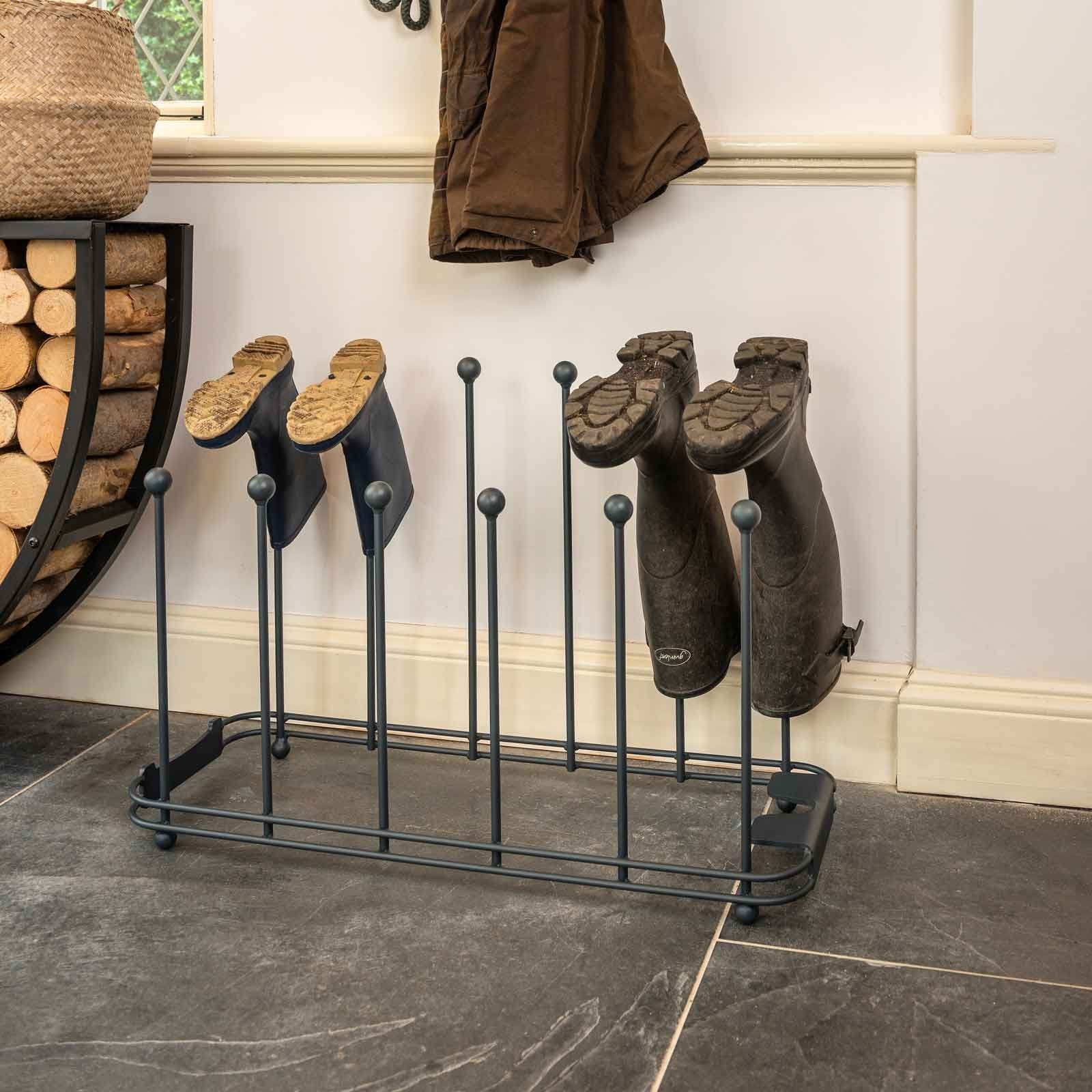 metal welly boot stand