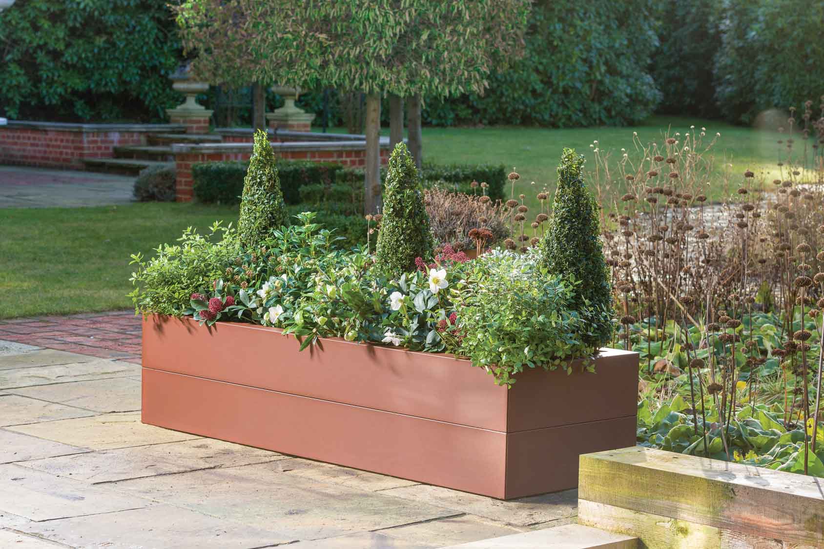 Metal Raised Beds Corten Effect - Harrod Horticultural