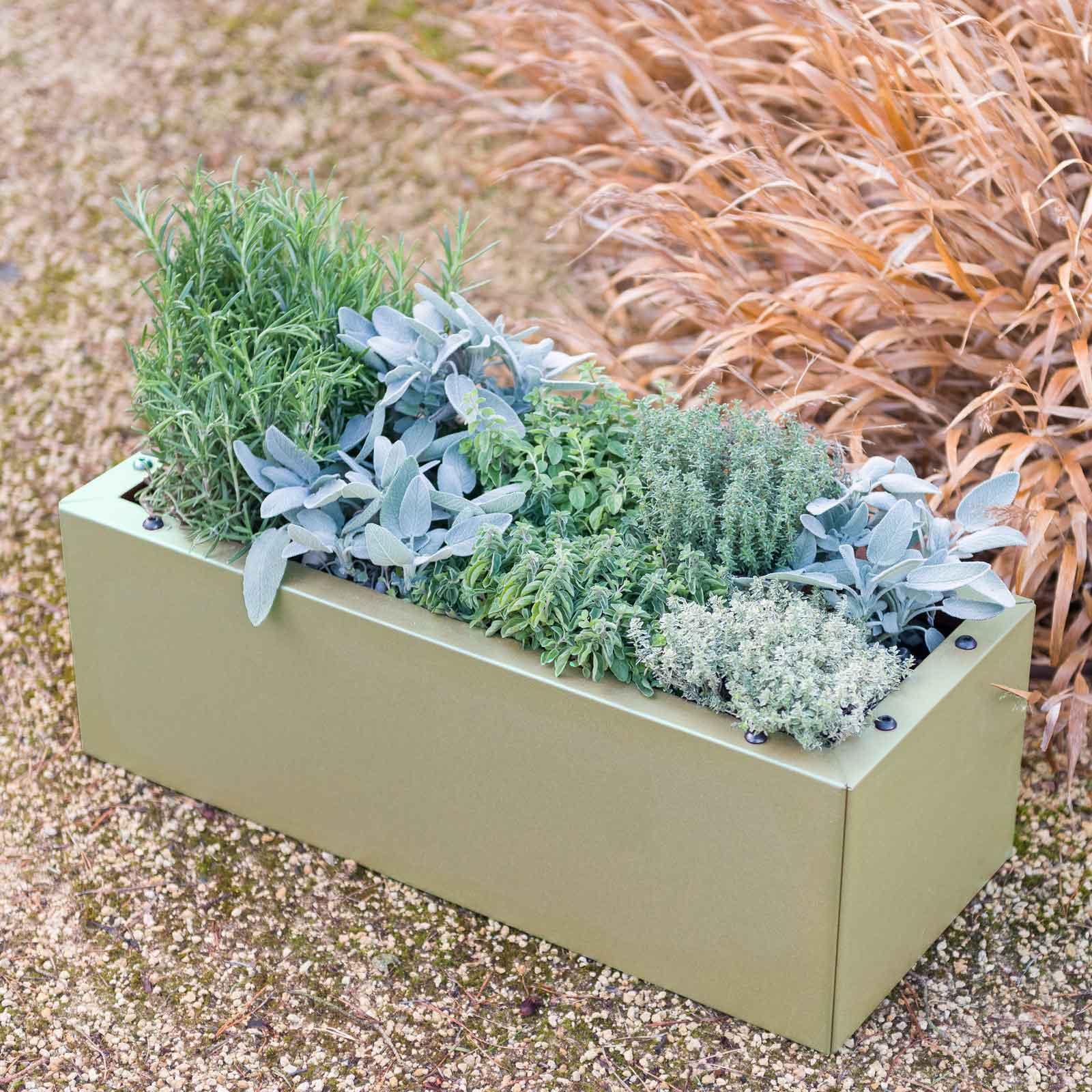 Metal Trough Planters Heritage Green Harrod Horticultural