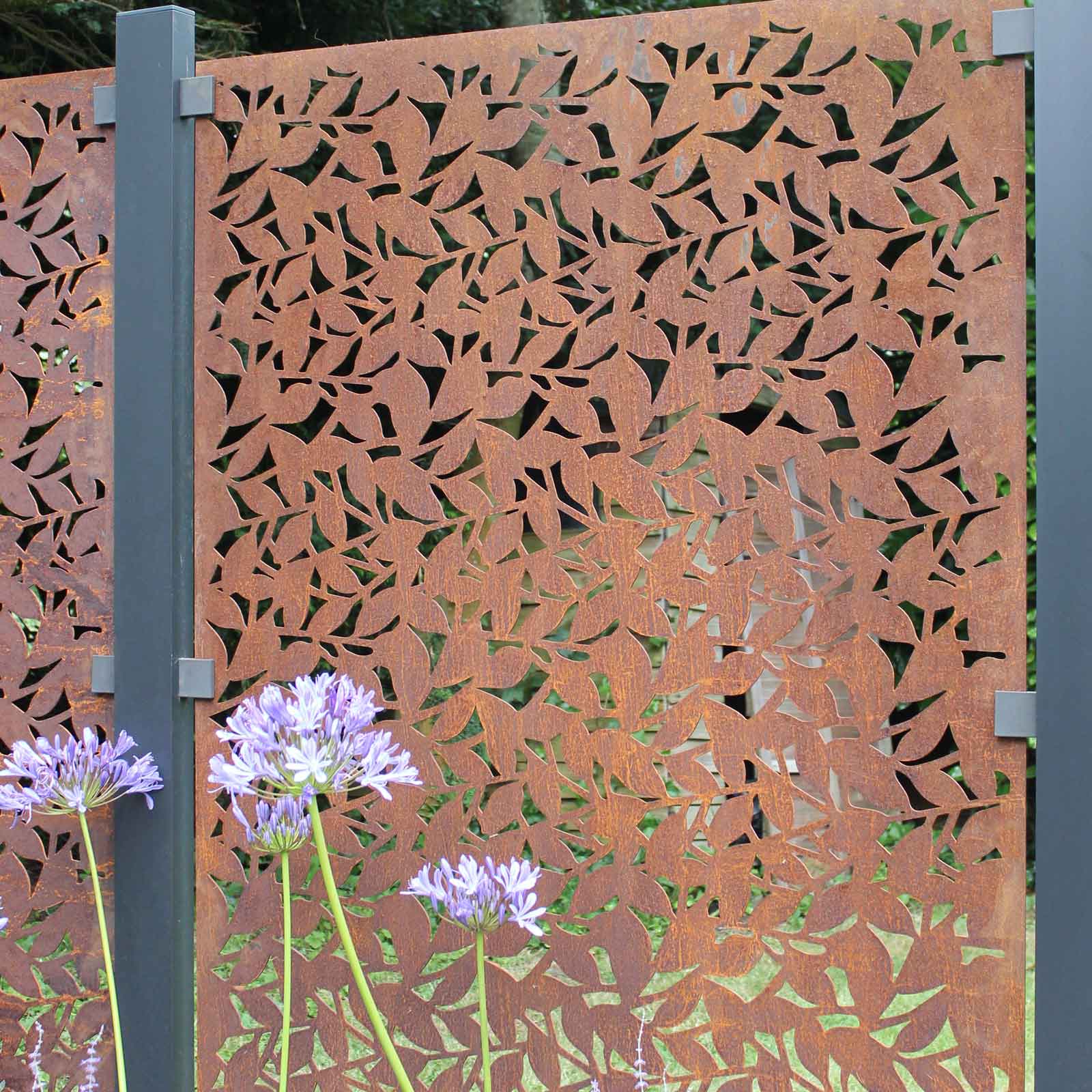 Corten Steel Panels Branches Design Harrod Horticultural