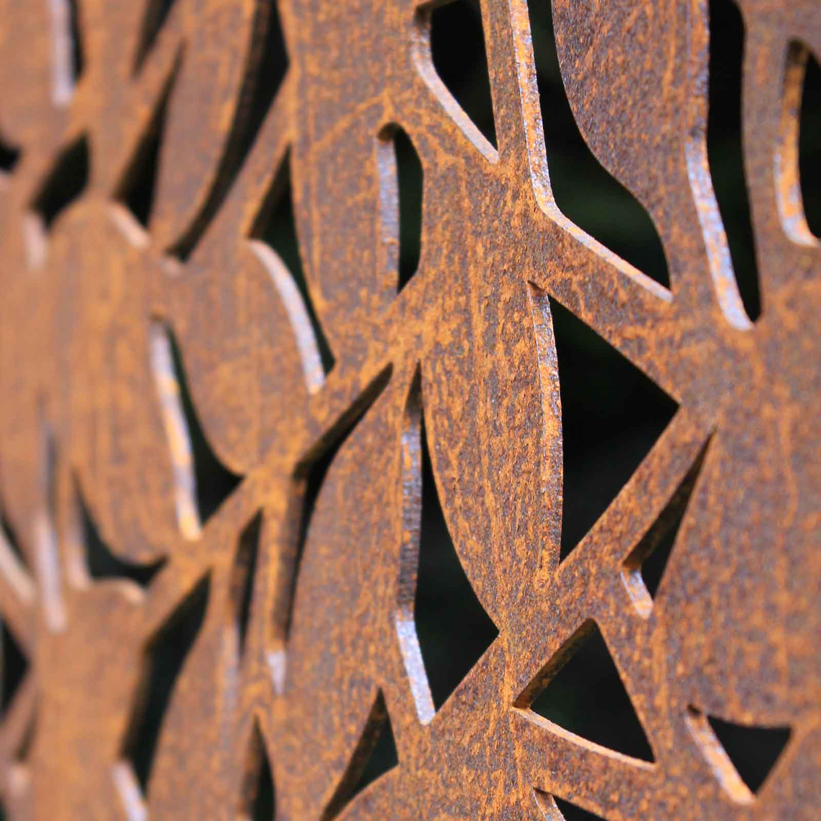 These Corten Steel Screens with stunning branches design are made of weathe...