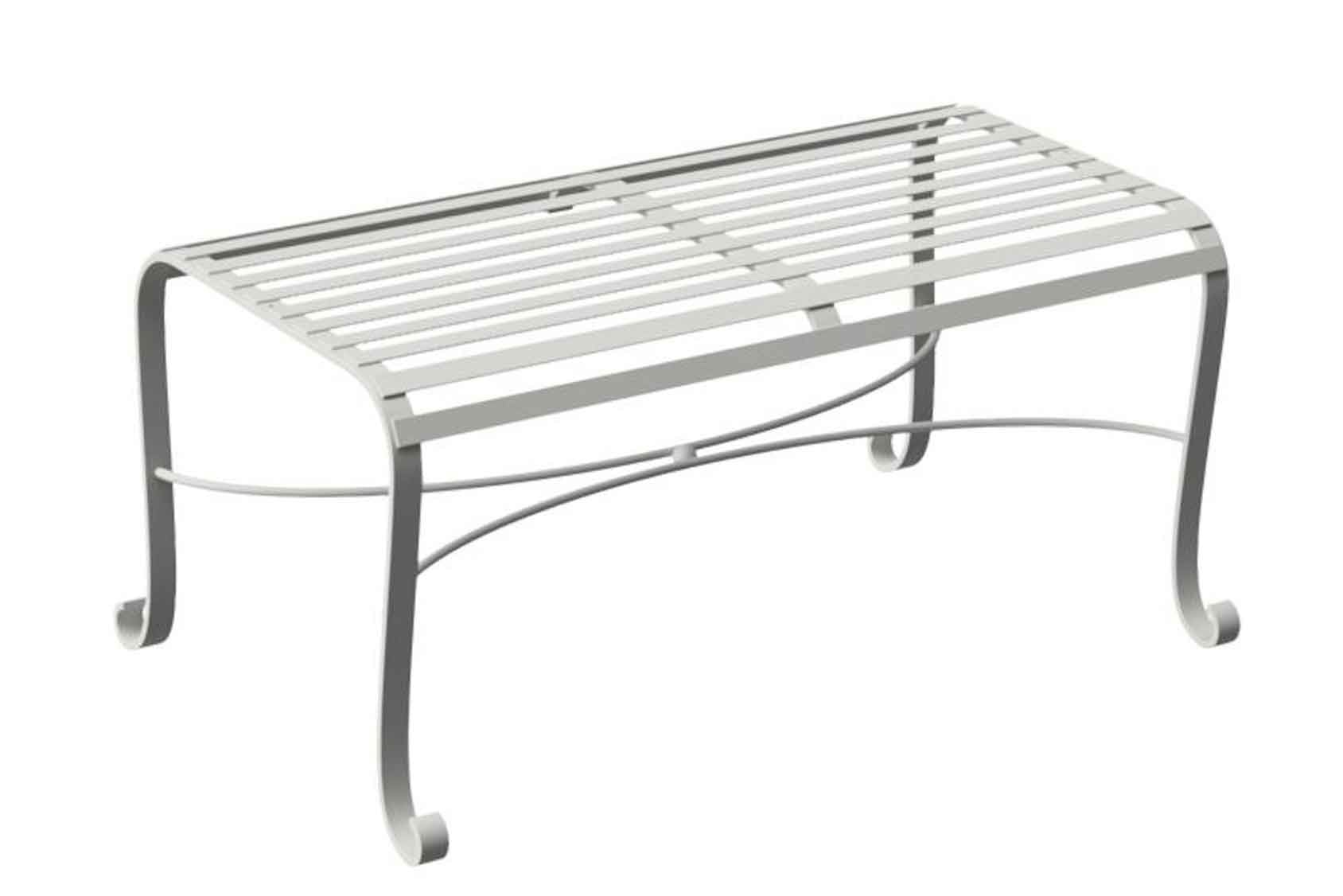 Small backless clearance garden bench