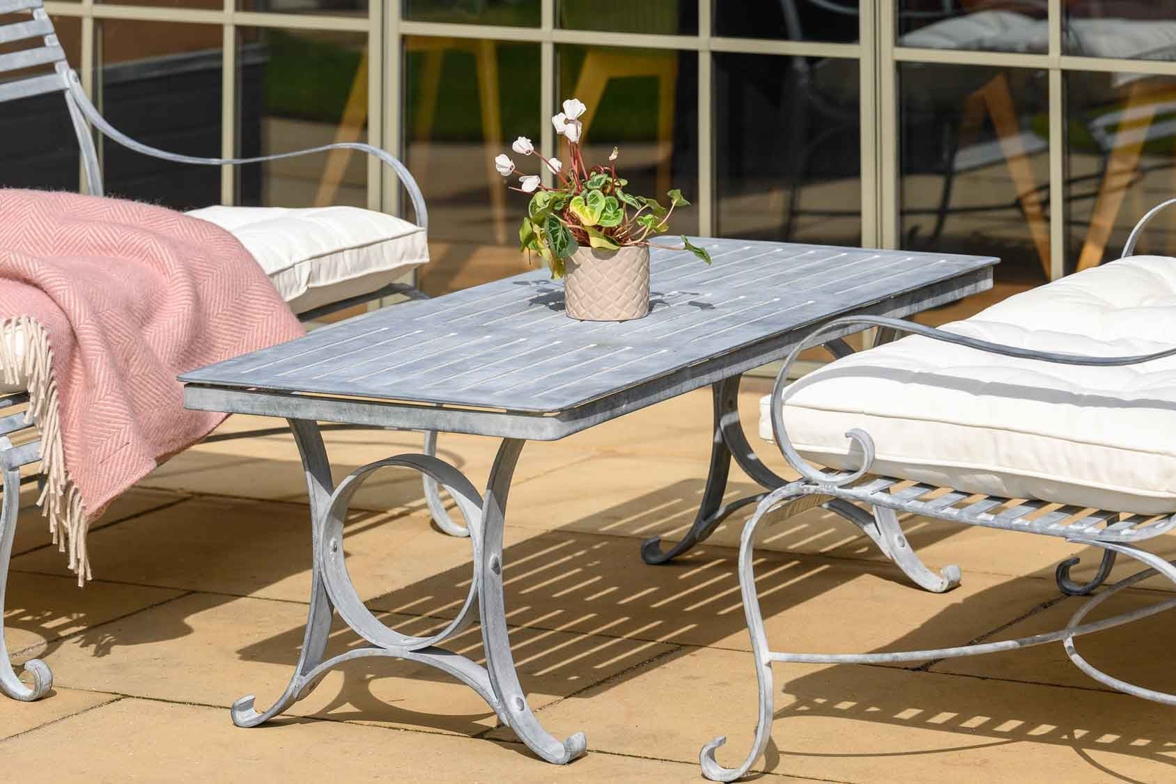 Luxury Large Outdoor Coffee Table - 1.4m - The Southwold Collection by Harrod Horticultural