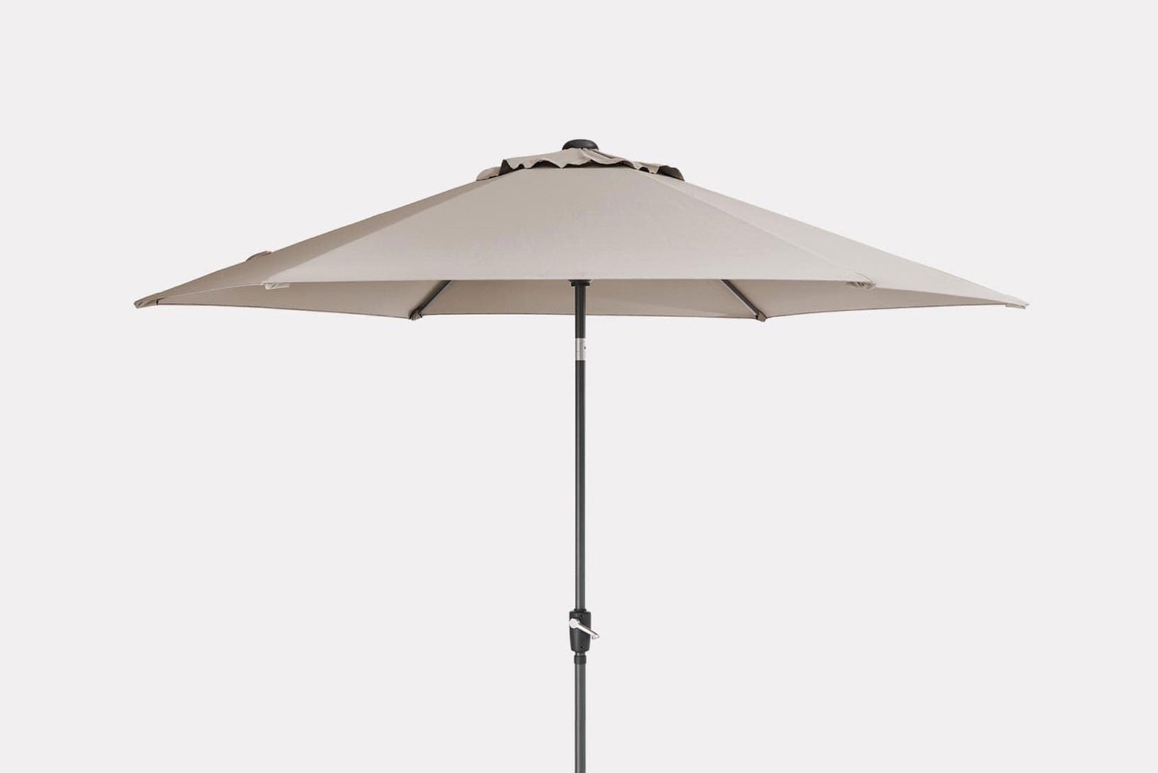 3m Wind Up Parasol in Stone Colour