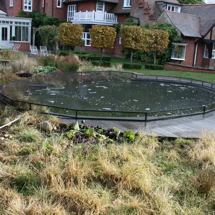Raised Steel Pond Cover Large Irregular Bespoke Product Harrod