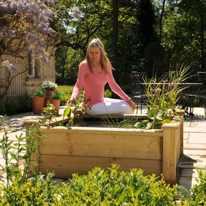 Wooden Raised Bed Pond Kits Harrod Horticultural Uk Wooden Raised Bed Pond Kits