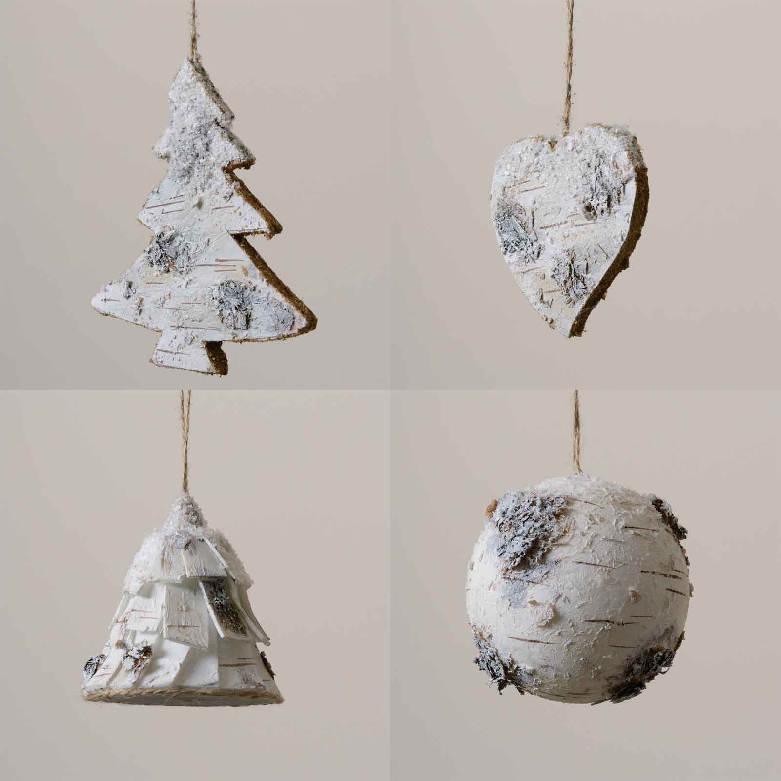 Hanging Birch Christmas Tree Decorations  Harrod Horticultural
