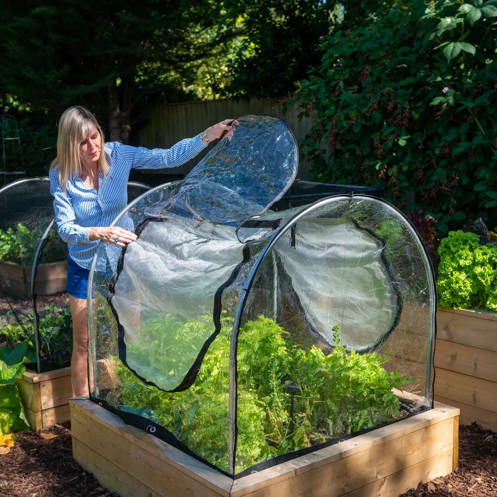 Fitted Hoops and Mesh Vented PVC Covers - Harrod Horticultural (UK)