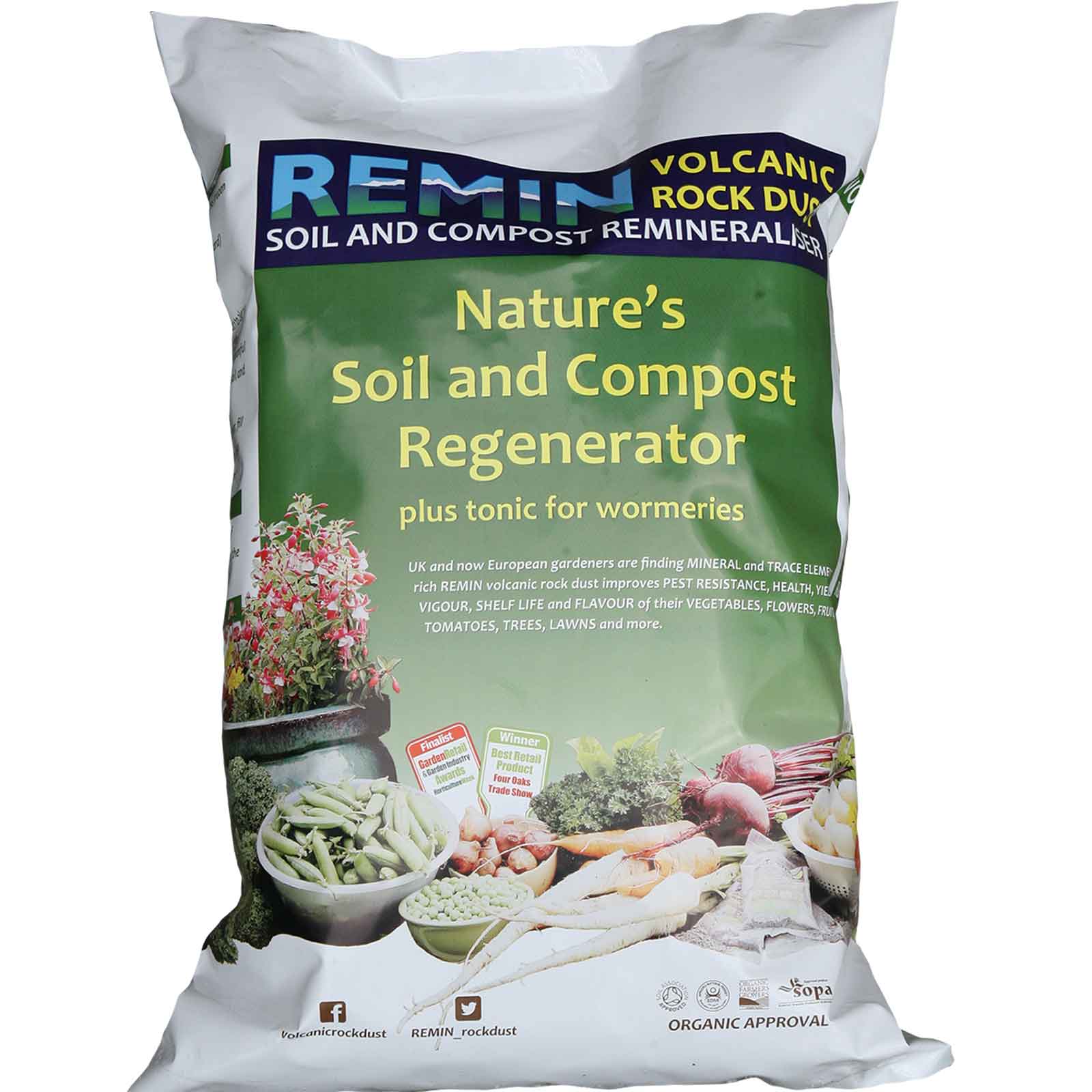 Remin Volcanic Rock Dust 20kg Harrod Horticultural (UK)