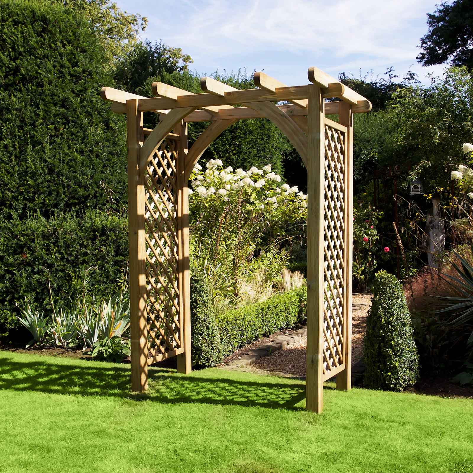 Westcote Large Wooden Garden Arch - Harrod Horticultural